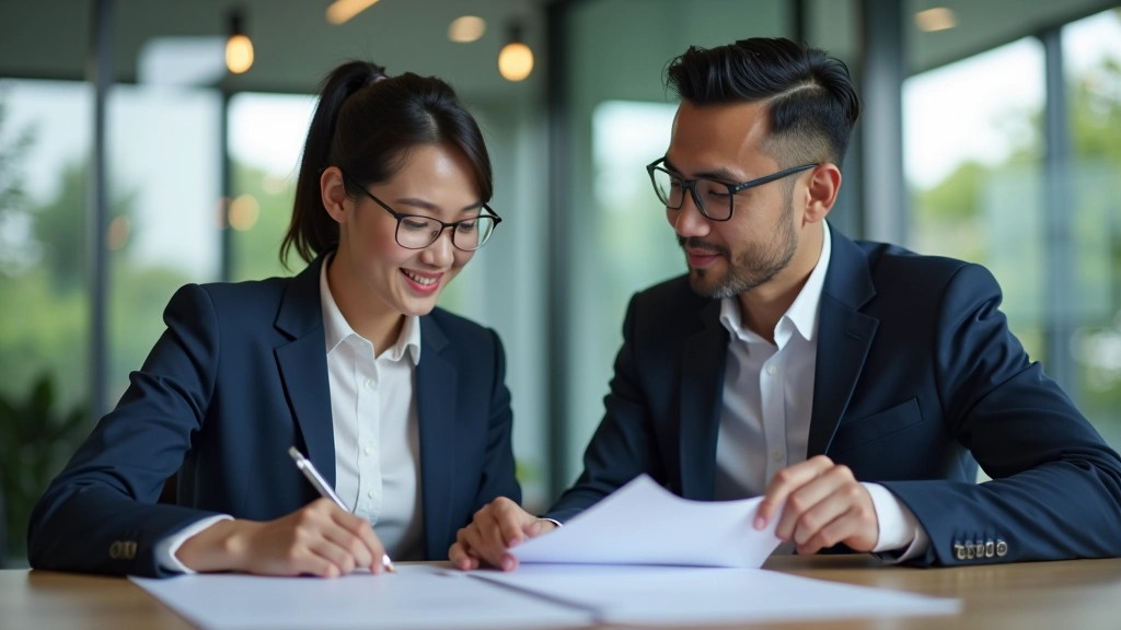 Different age groups of people reviewing retirement planning documents together in consultation setting