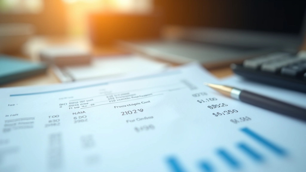 Close-up of EPF statement document with numbers and figures showing account breakdown