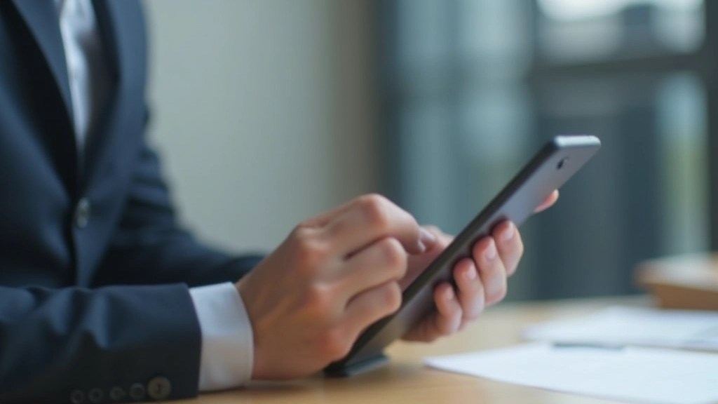 Person using online calculator tool on tablet to estimate retirement funds and monthly income